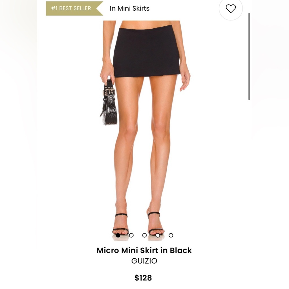 Daniel Guizio Black Mini Skirt